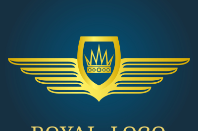 Crown with wings emblem