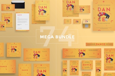 Design templates bundle | flyer, banner, branding | Dance Studio