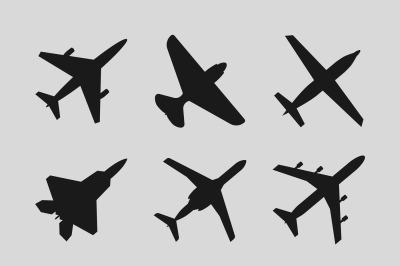 Airplane&2C; aircraft vector icons