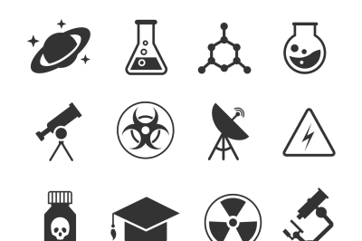 Science vector icons