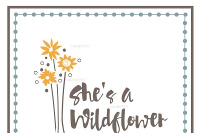 She's a Wildflower SVG Cut File