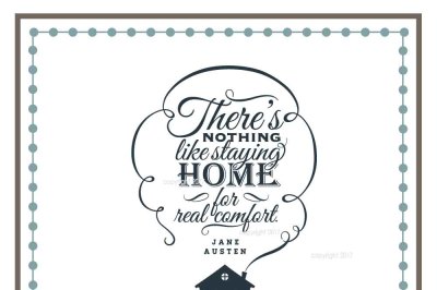 There's Nothing Like Staying Home SVG Cut File - SVG Jane Austen