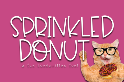 Sprinkled Donut - A Handwritten Font