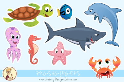 Sea Animals Characters