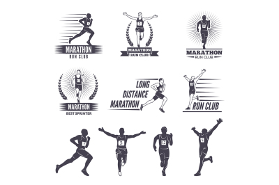 Logos or labels for runners