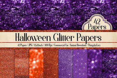 42 Halloween Shimmer Luxury Glitter Digital Papers