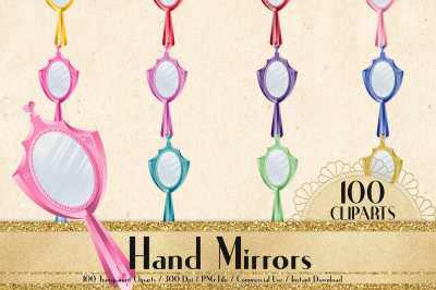 100 Hand Mirror Clip Arts, Princess Mirror, Bridal Mirror