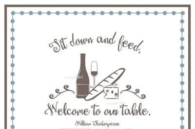 Welcome To Our Table SVG Cut File - Kitchen SVG, Home