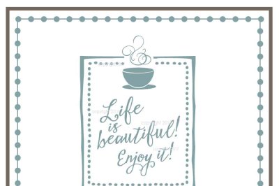Life Is Beautiful SVG Cut File - Kitchen SVG, Home Vector