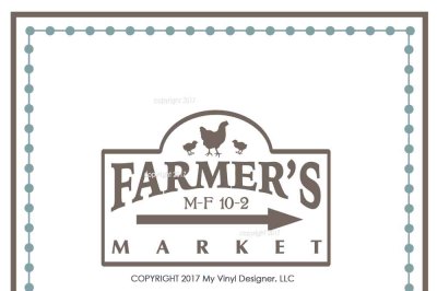 Farmer's Market SVG Cut File - Farmhouse Vector, Home SVG