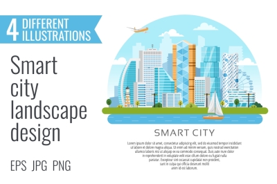 4 smart city landscape designes