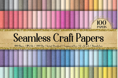 100 Seamless Tileable Craft Digital Papers 12 x 12 inch