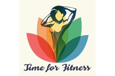 Fitness Poster with Slogan Time to Fitness