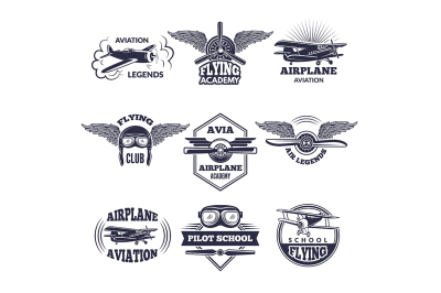 Labels at aircrafts theme