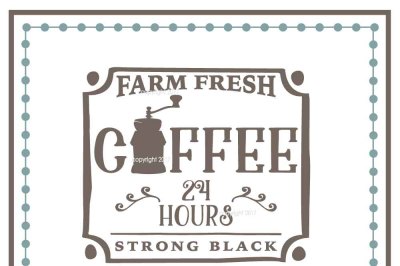 Farm Fresh Coffee SVG - Farmhouse SVG, Coffee Vector