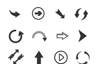 Arrow vector signs icons