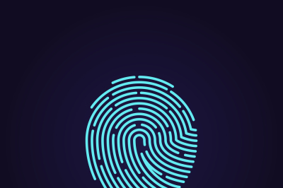 Id app fingerprint vector icon