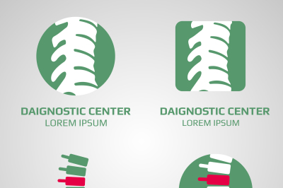 Vector spine diagnostic center logo