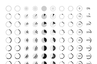 Loading, preloaders vector icons