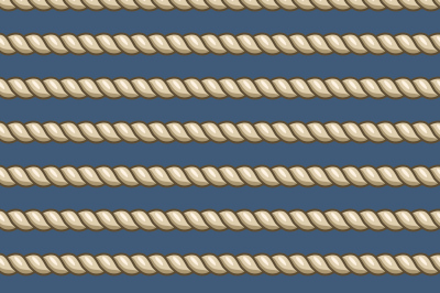 Marine ropes striped seamless background