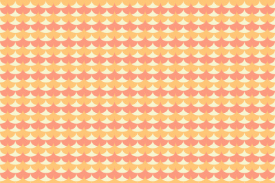 Orange ginkgo biloba leaves seamless pattern