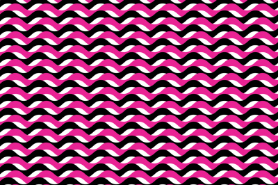 Pink and black waves seamless pattern