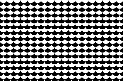 Scales seamless pattern in black and white