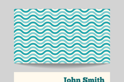 Surfing school business card template