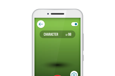 Go Game app screen smartphone vector interface