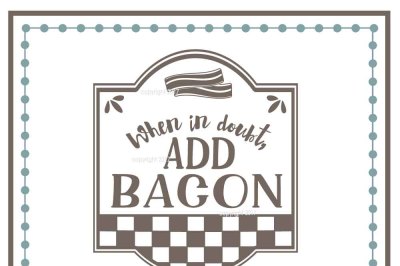 Bacon SVG Cut File - Food Vector