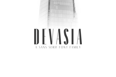 Devasia Sans Serif Font Family Pack