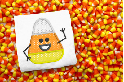 Waving Candy Corn | Applique Embroidery