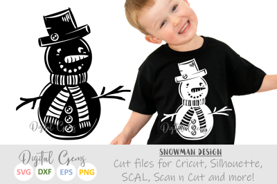 snowman SVG / DXF / EPS / PNG files