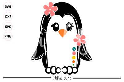 Penguin SVG / DXF / EPS / PNG Files