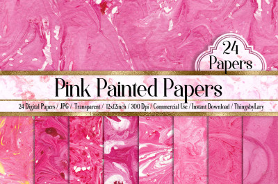 24 Pink Paint Liquid Papers