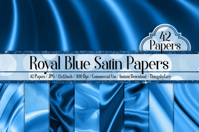 42 Royal Blue Luxury Silk Satin Cloth Papers