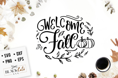 Welcome Fall SVG