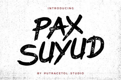 Pax Suyud - Brush Font