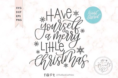 Merry little Christmas SVG DXF EPS DXF