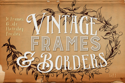 Vintage Frames & Borders with Photoshop Brushes