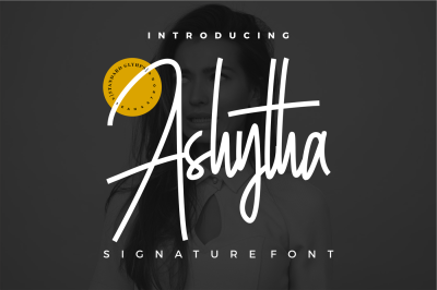 Ashytha Signature Font