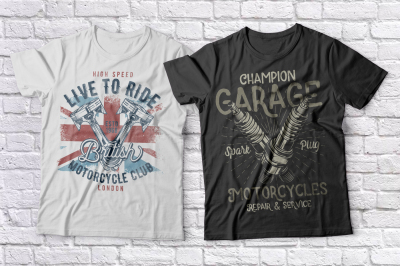 Motorcycle t-shirts set