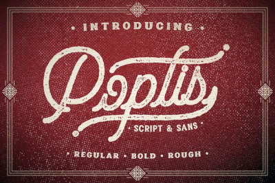 Poptis &amp; Heaver Font