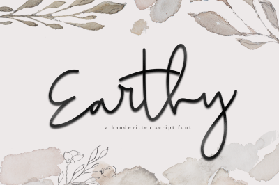 Earthy - A Handwritten Script Font