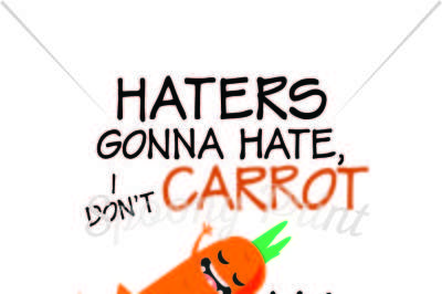 Haters gonna hate I don't carrot at all