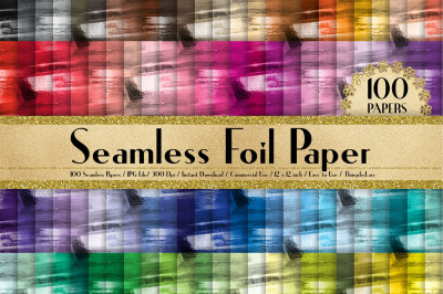 100 Seamless Brush Stroke Foil Texture Digital Papers