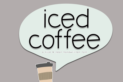 Iced Coffee - Nice & Neat Handwritten Font