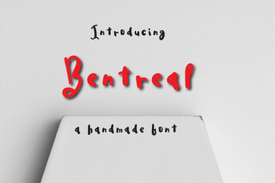 Bentreal Typeface by watercolor floral designs