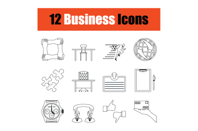 Business icon set