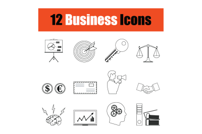 Business icon set